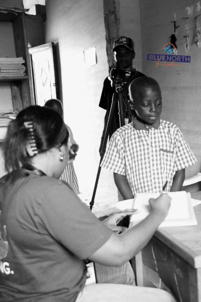 Blue North Initiative for The Prevention of Human Trafficking is on site to shoot a documentary(BNI INITIATIVE AWARDED SCHOLARSHIP TO 50 STUDENT)